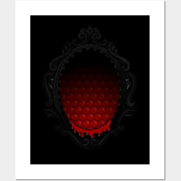 Victorian creepy blood honey frame Wall Art by wet_chicken_lip